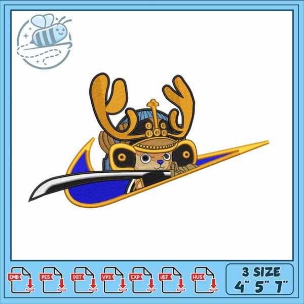 Adorable Cartoon Animal Embroidery Design 3 Sizes