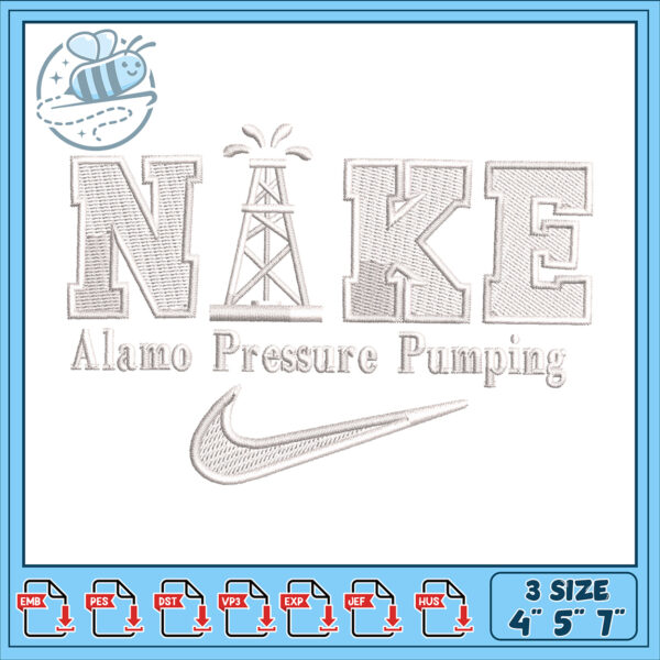 Alamo Pressure Pumping Nike Embroidery