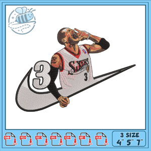 Allen Iverson Embroidery Design