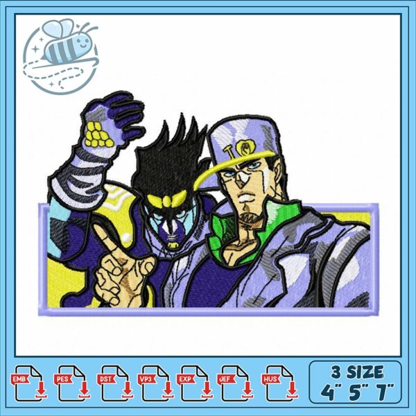 Anime Character Embroidery Design for Crafts 4×5 7×7