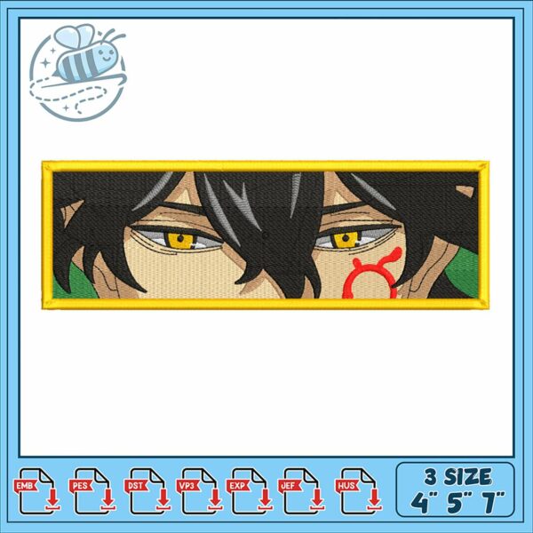 Anime Character Embroidery Design for Crafts 4x5x7