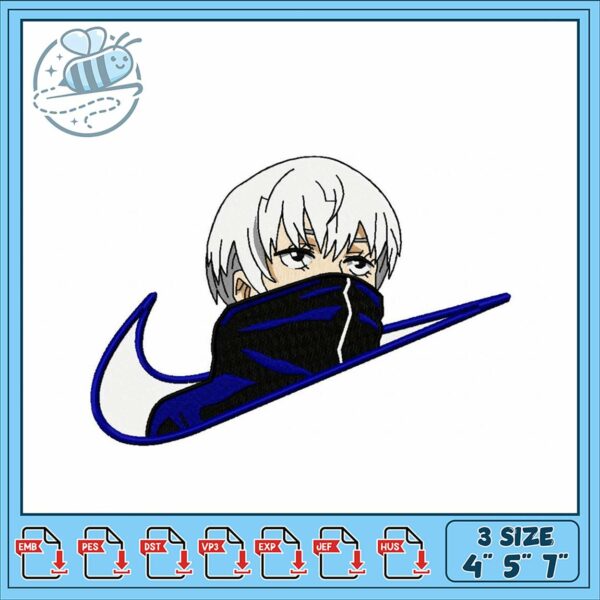 Anime Inspired Embroidery Design for Stylish Apparel