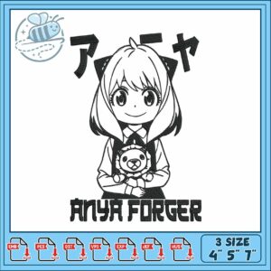 Anya forger happy embroidery , anya forger nsfw​ ​embroidery