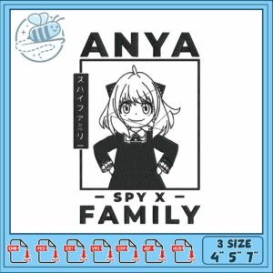 Anya forger poster embroidery , anya forger costume​ ​embroidery