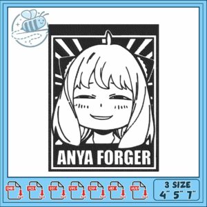 Anya forger poster embroidery Anya forger poster embroidery
