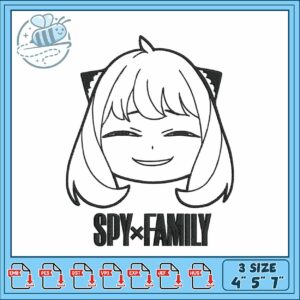 Anya smile meme embroidery Anya smile meme embroidery