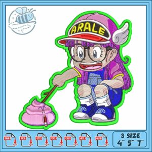 Arale poo face art embroidery Arale poo face art embroidery