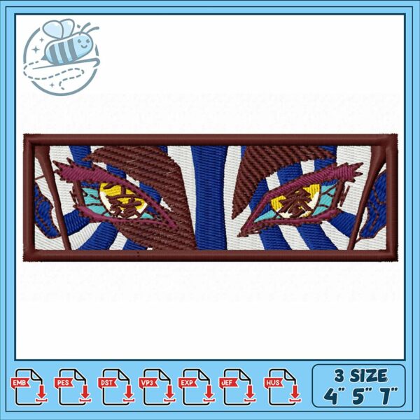 Artistic Eye Design Embroidery File for All Machines