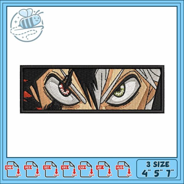 Asta eye demon design embroidery , asta demon form​​​ ​embroidery