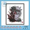 Asta form demon design embroidery , black clover asta demon​ ​embroidery