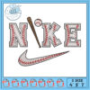 Baseball Inspired Nike Embroidery Design for All Machines