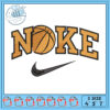 Basketball Nike Embroidery Design