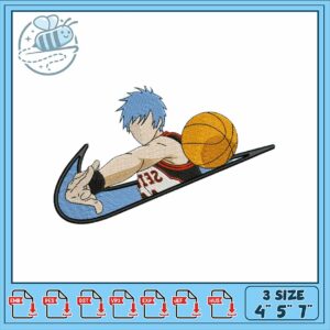 Basketball Player Embroidery Design in Three Sizes
