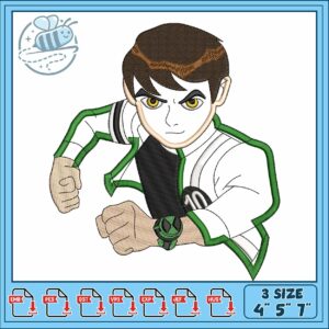 Ben 10 art design embroidery 