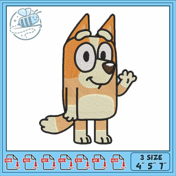 Bingo design art embroidery, funny bingo cartoons​ embroidery