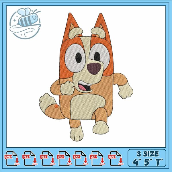 Bingo design art2 embroidery, bing ai cartoon​​ embroidery
