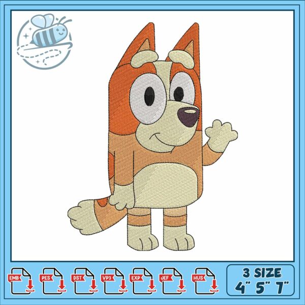 Bingo design hand embroidery, cartoon bingo images​​ embroidery