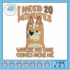 Bingo design nana art embroidery, bluey blanket​ embroidery