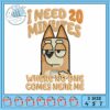 Bingo design need embroidery, bluey costume​​ embroidery