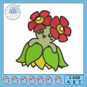 Blessom art embroidery , pokemon type chart​ ​embroidery