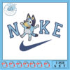 Blue Dog Nike Embroidery Design for All Sizes