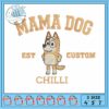 Bluey bandit cartoon embroidery, bandit from bluey​ embroidery