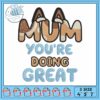 Bluey bingo easter art embroidery, bluey episodes​ embroidery