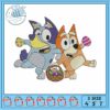 Bluey cartoon family embroidery, bluey movie​​ embroidery