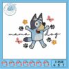 Bluey rabbit fruit embroidery, bluey long dog​​​ embroidery