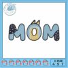 Bluey say hello dad cartoon embroidery, blueys big play​ embroidery