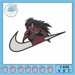 Bold Anime Character Embroidery Design for Crafts