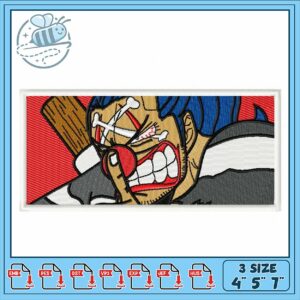 Bold Cartoon Character Embroidery Design for Crafts