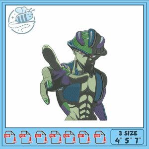 Bold Character Embroidery Design for Crafting Fun