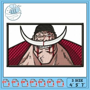 Bold Embroidery Design Featuring Unique Character Art