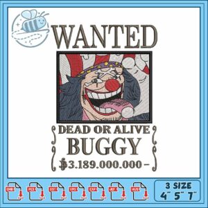 Bounty buggy embroidery 