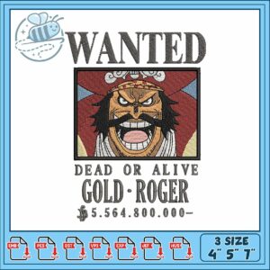 Bounty roger embroidery 