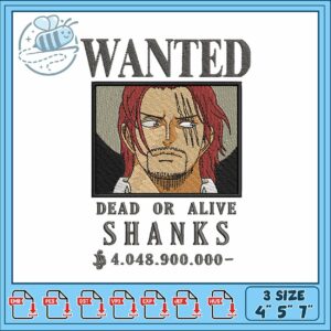 Bounty shanks embroidery 