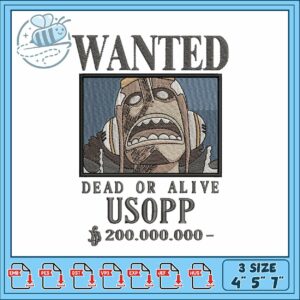 Bounty usopp embroidery 