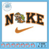 Boo Nike Embroidery Design 4x5x7 Inch