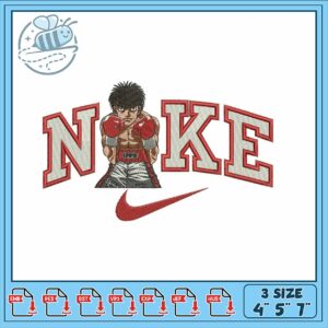Boxer Embroidery Design for Athletic Apparel Use