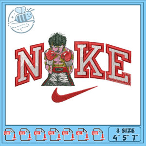 Boxing Nike Embroidery Design