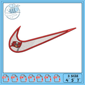 Buccaneers Nike Swoosh Embroidery Design