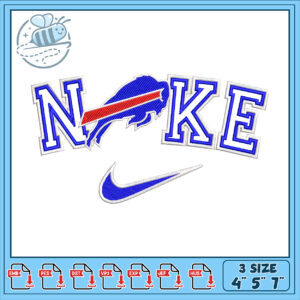 Buffalo Bills Nike Embroidery Design