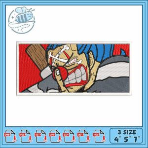 Buggy face one piece embroidery