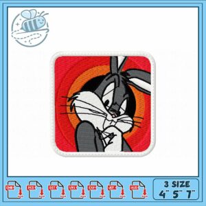 Bugs Bunny Embroidery Design for Creative Projects
