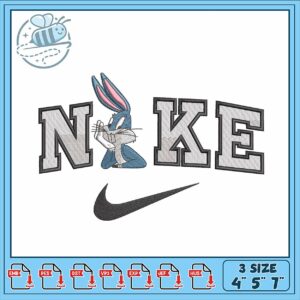 Bugs Bunny Nike Embroidery Design for Creative Projects
