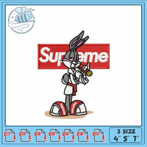 Bugs Bunny Supreme Embroidery Design for Apparel