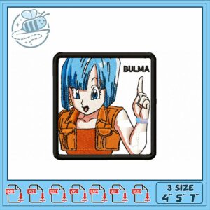 Bulma Character Embroidery Design for DIY Projects