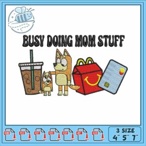 Busy doing mom stuff embroidery