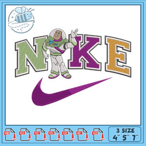 Buzz Lightyear Nike Embroidery Design